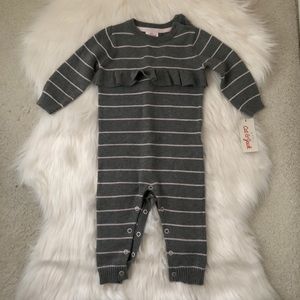 Cat & Jack Ruffle Sweater Romper